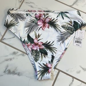 Shade & Shore Women's High-Leg High-Waist Bikini Bottom size (MEDIUM)